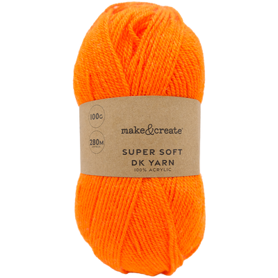 Super Soft DK Yarn: Orange 100g image number 1