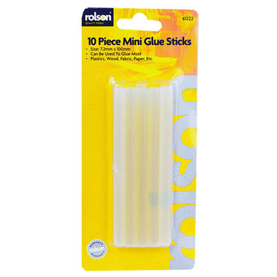 Mini Hot Melt Glue Sticks: Pack of 10 From 0.50 GBP