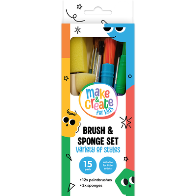 Brush and Sponge Set: Pack of 15 image number 1