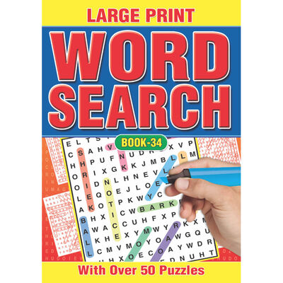 A4 Large Print Word Search: Assorted image number 2