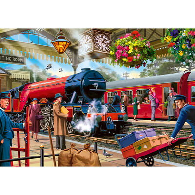 Vintage Platform 500 Piece Jigsaw Puzzle image number 2