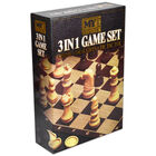 3 In 1 Chess, Draughts and Tic Tac Toe Game Set image number 1