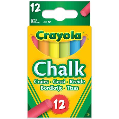 Crayola Coloured Chalk: Pack of 12 image number 1