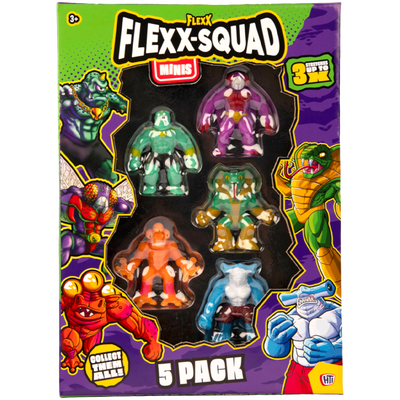 Flexx-Squad Mini Stretchy Monster Figures: Pack of 5 image number 2