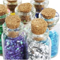 Mini Glitter Craft Jars - Set Of 8