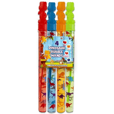 Scented Dinosaur Bubble Wands: Pack of 4 image number 1