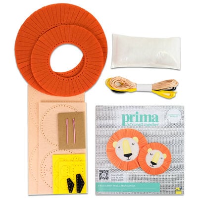 Prima Make Your Own Felt Lion Wall Hangings image number 2