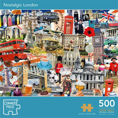 Nostalgic London 500 Piece Jigsaw Puzzle image number 1