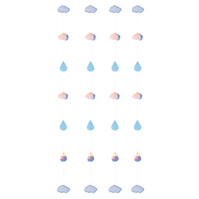 Baby Shower Shimmer Droplet String Decorations image number 2