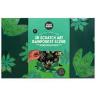 3D Scratch Art Rainforest Scene image number 1
