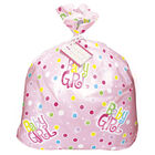 Pink Baby Girl Jumbo Plastic Gift Bag image number 2