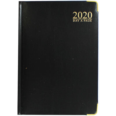 A5 Black Gold 2020 Day a Page Diary image number 1