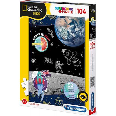 Space Explorer 104 Piece Jigsaw Puzzle image number 1