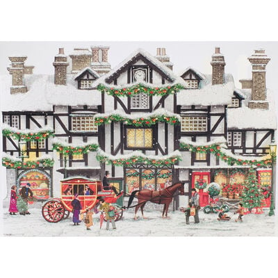 Cancer Research UK Charity Dickensian House Christmas Cards: Pack of 10 image number 2