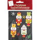 Christmas Toy Soldier Embellishments: Pack Of 4 image number 1