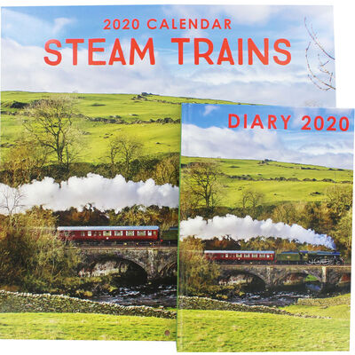 Steam Trains 2020 Calendar and Diary Set image number 1
