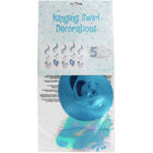 Blue Boy Baby Shower Hanging Swirl Decorations image number 1