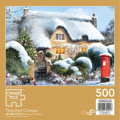 Thatched Cottage 500 Piece Jigsaw Puzzle image number 3