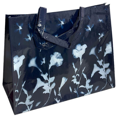 White Flower Reusable Shopping Bag: Assorted image number 3