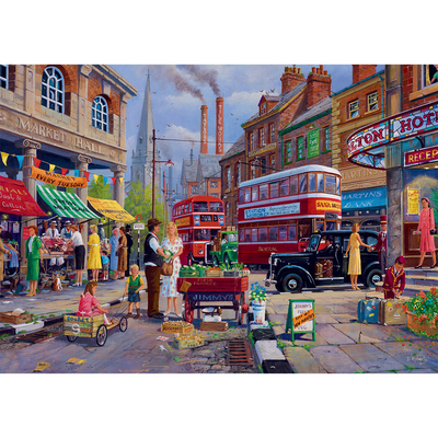 Market Day Memories 1000 Piece Jigsaw Puzzle image number 2