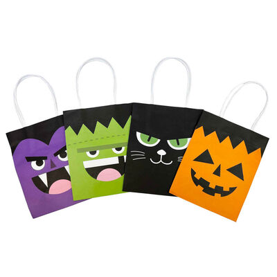 Halloween Paper Treat Bags: 4 Pack image number 1