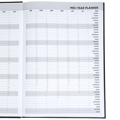 A4 Mid-Year 26-27 Diary: Black image number 3