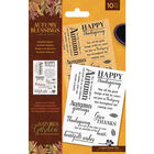 Nature’s Garden Autumn Blessings Acrylic Stamp Set: Heartfelt Wishes image number 1