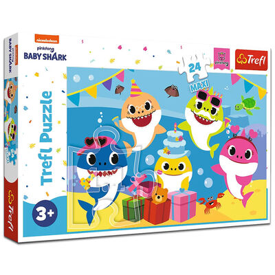 Happy Baby Shark 24 Piece Jigsaw Puzzle image number 1