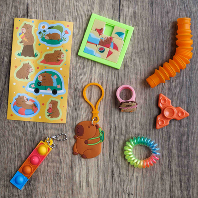 Cute Capybara Fidget Set image number 2