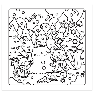 Cute & Cosy: Christmas Colouring Book image number 2