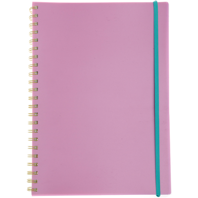 A4 Wiro Pink Pastel Notebook image number 1