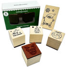 Christmas Wooden Stamps: Pack of 5 image number 1