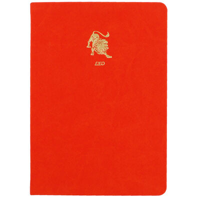 A5 Case Bound PU Zodiac Leo Lined Journal image number 1