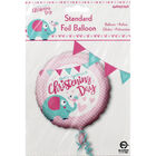 18 Inch Pink Christening Day Foil Helium Balloon image number 2