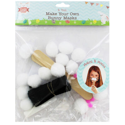 Make Your Own Bunny Mask: Pack of 8 image number 1