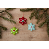Festive Star Decorations Felt Kit