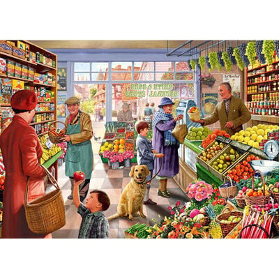 Greengrocers 500 Piece Jigsaw Puzzle image number 2