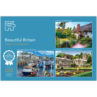 Beautiful Britain 3 x 1000 Piece Jigsaw Puzzle Boxset