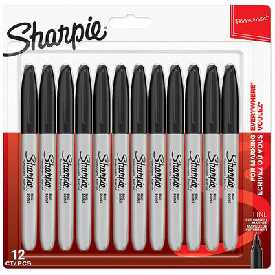 Sharpie Fine Point Black Markers: Pack of 12 image number 1
