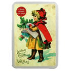 8 Vintage Christmas Cards in Tin - Young Girl image number 1
