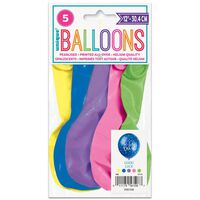 Pearlised Good Luck Latex Balloons: Pack of 5