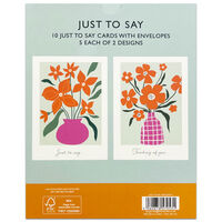 Just To Say Flower Notecards