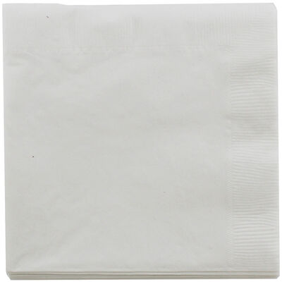 White Napkins: Pack of 125 image number 1