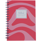 A5 Wiro Pink Abstract Notebook image number 1