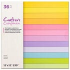 Crafters Companion Textured Pastels Cardstock Pad: Pack of 36 image number 1