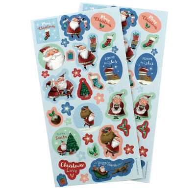 At Home with Santa Sticker Sheet - 2 Pack image number 2