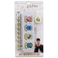 Harry Potter 4 Piece Tin Stationery Set