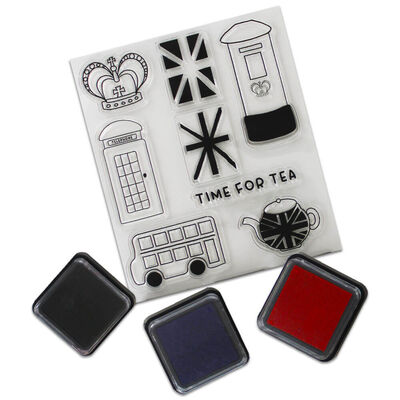 Clear Stamp and Ink Set: London image number 2