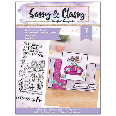 A6 Sassy & Classy: Partners In Crime Photopolymer Stamp image number 1