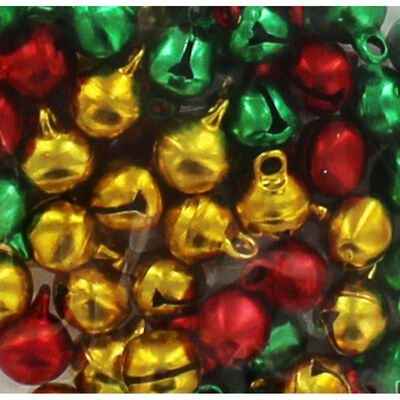 Mini Coloured Jingle Bells - 100 Pack image number 2